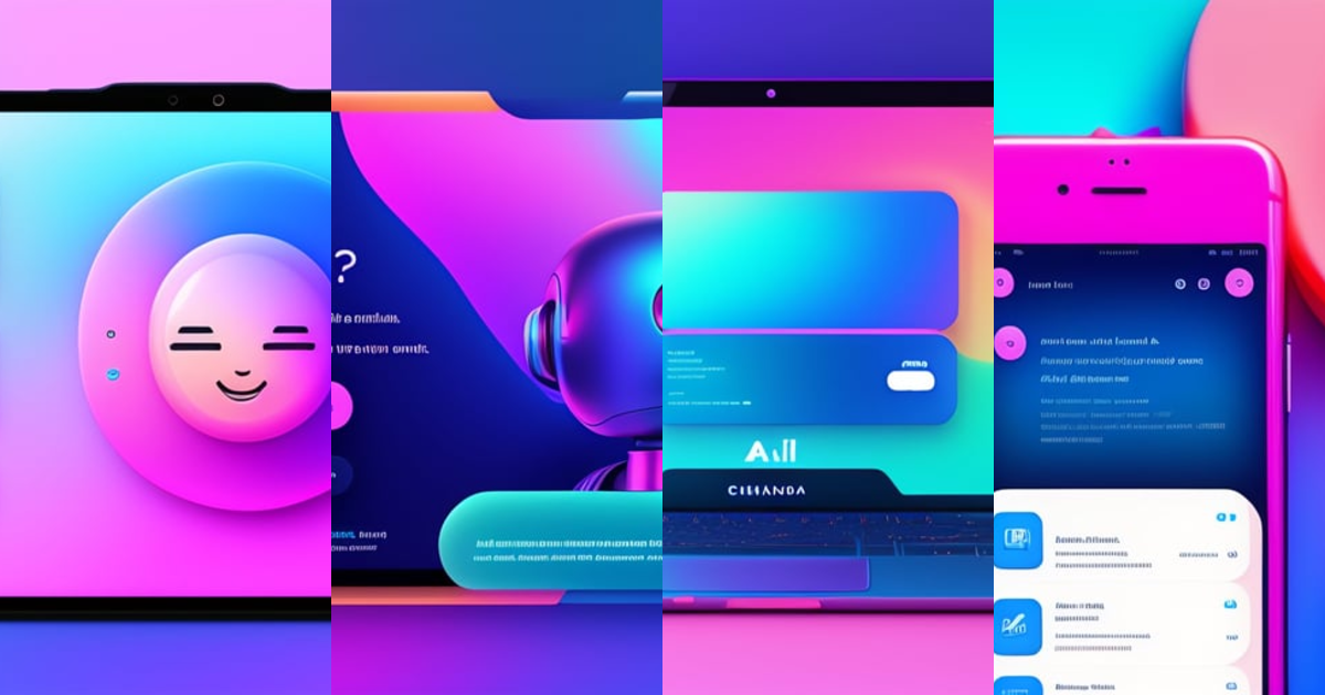 Lexica - A landing page for a ai chatbot, modern which colors blue and pink