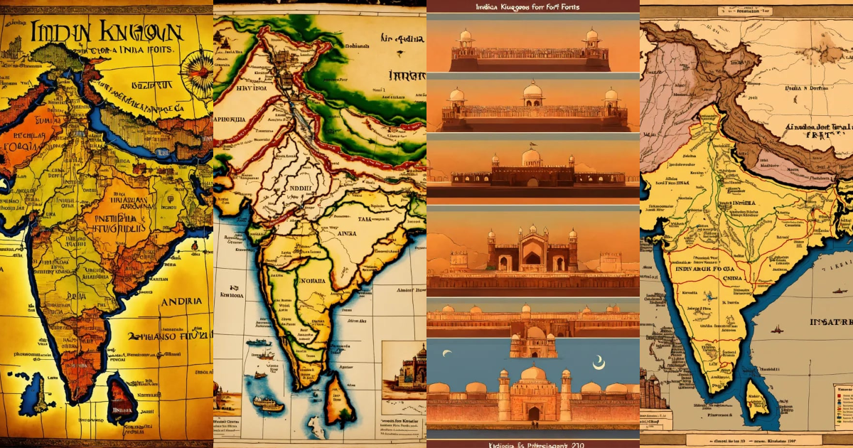 Lexica - 3 defferent india kingdoms forts