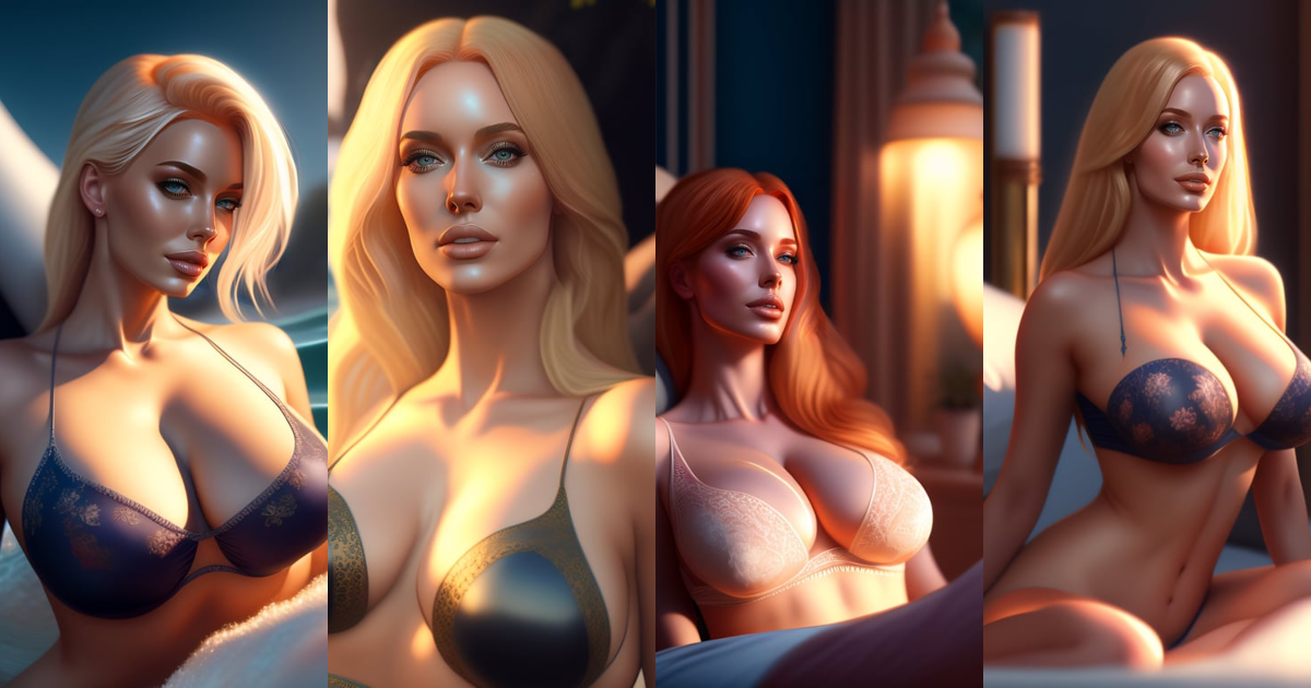 Lexica Blonde Christina Hendricks in bed, full body, bodacious, swim