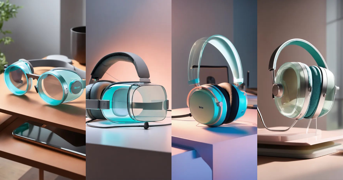 Lexica - A stunning, minimalist curved, pastel translucent glass AR ...