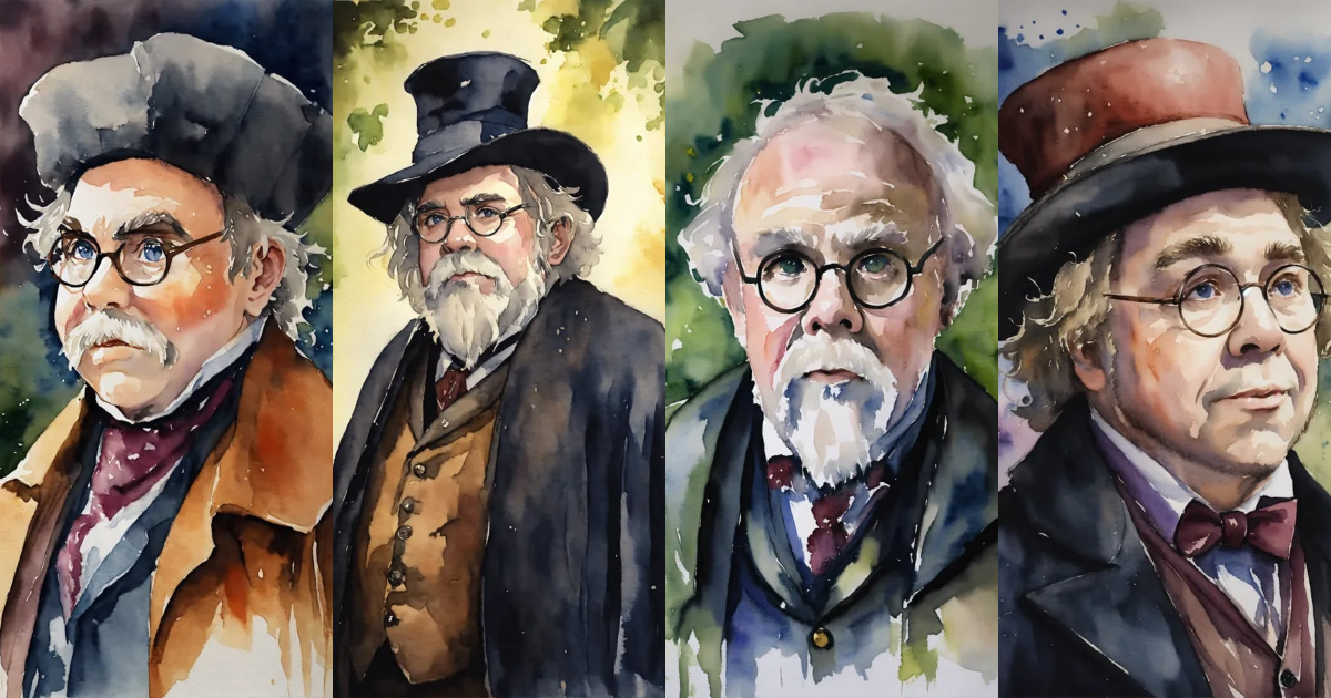 Lexica - Filius Flitwick, watercolor