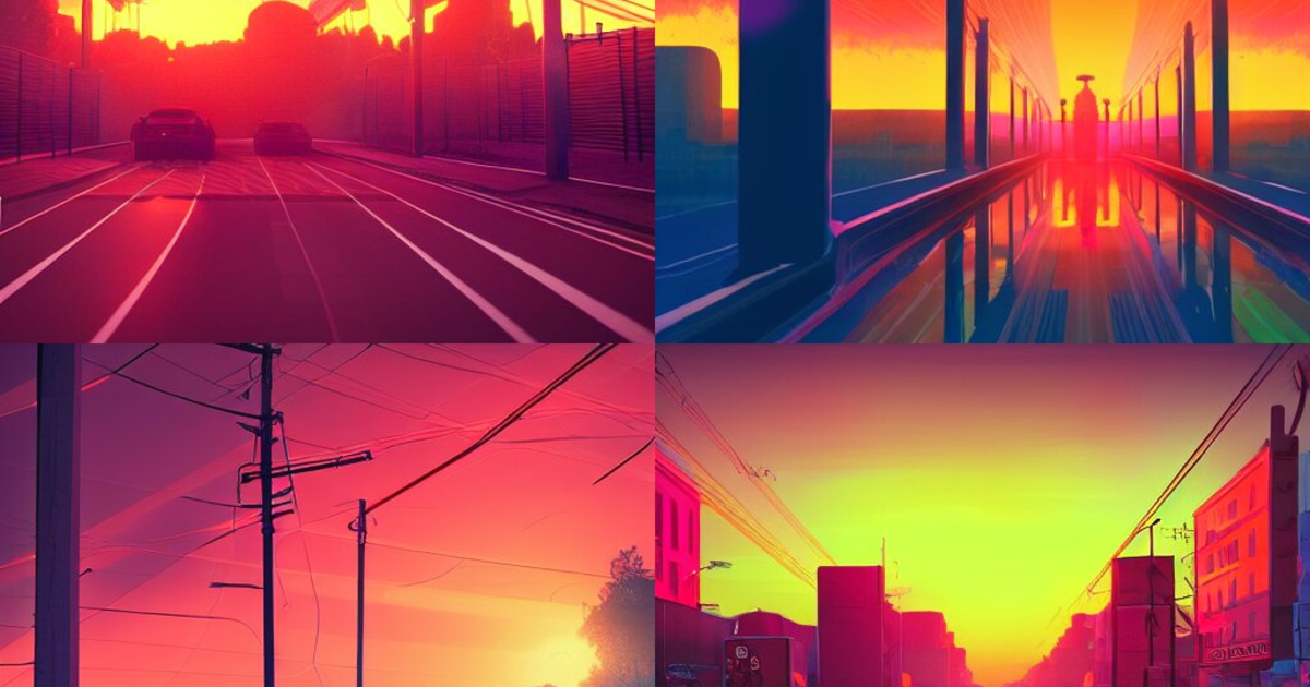Lexica - Neon sunset, octane render, dynamic lighting, hyperrealistic ...