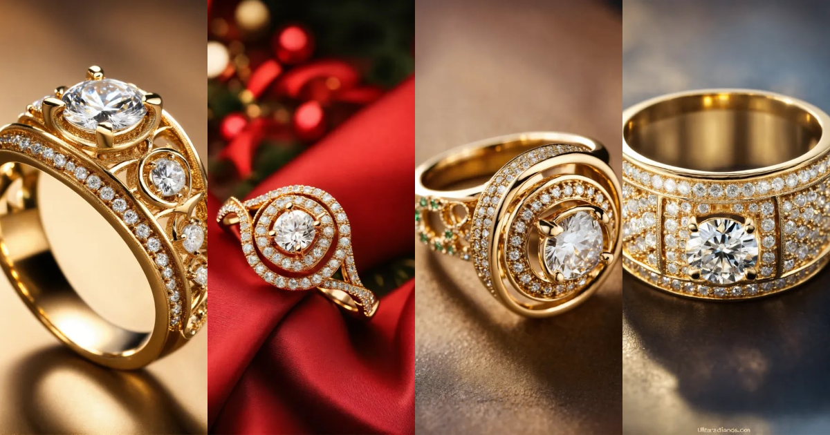 Lexica - Jewellery design, vintage style, Create diamond gold ring with ...