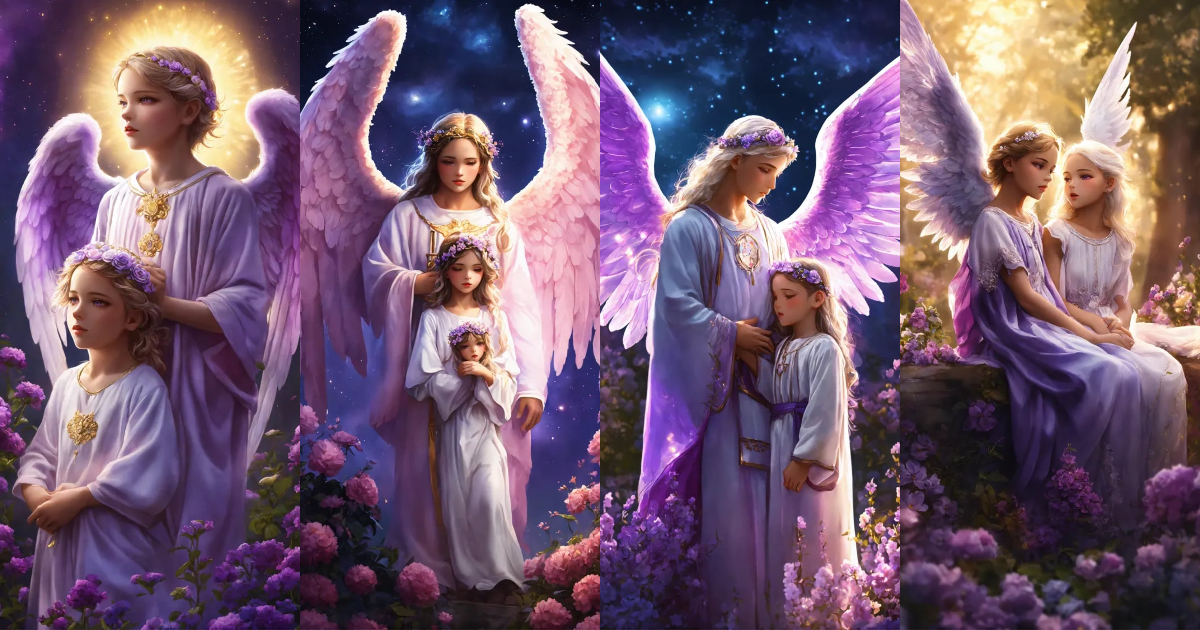 Lexica - 2 Guardian Angels, one is a boy and the other angel is a 7 ...