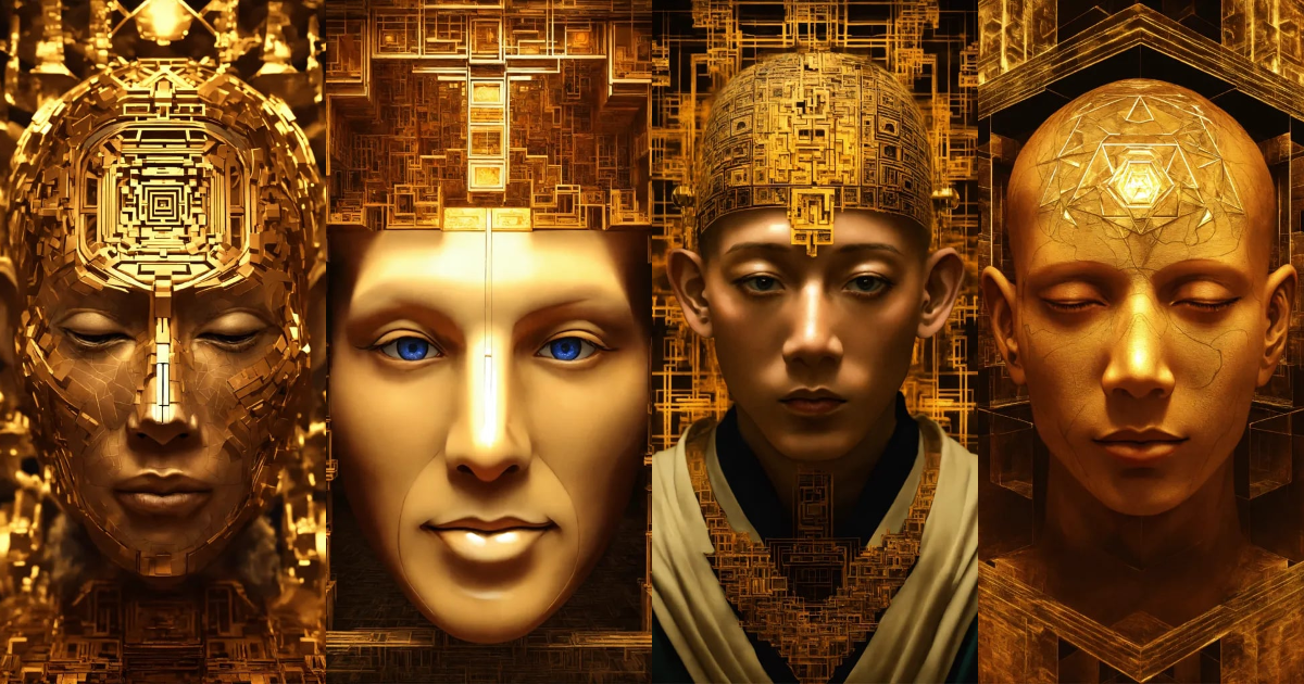 Lexica - Face Taoist christian monk tesseract hypercube fractal monk ...