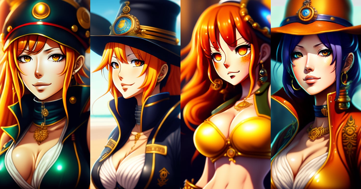 Vibrant Nami HD Wallpaper from One Piece