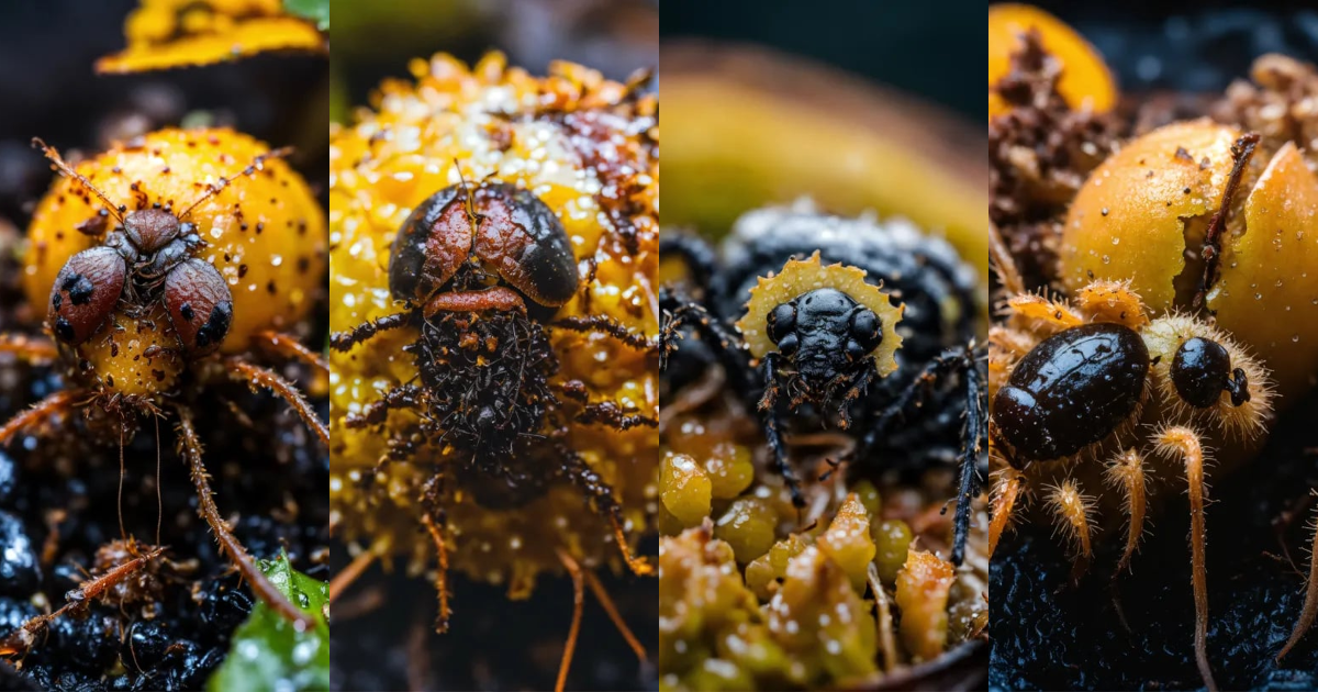 Lexica - Dark creepy ugly rainy Autumn macro photography close-up of ...
