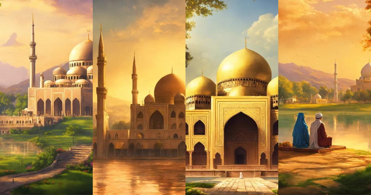 Lexica - Scene 1 Introduction to Islam Prompt Create an image that ...