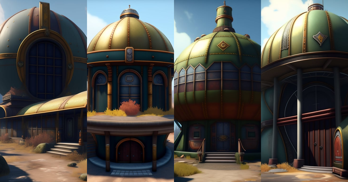 Lexica - Fallout 4 vault, Realistic looking, 70's fantasy style, large ...