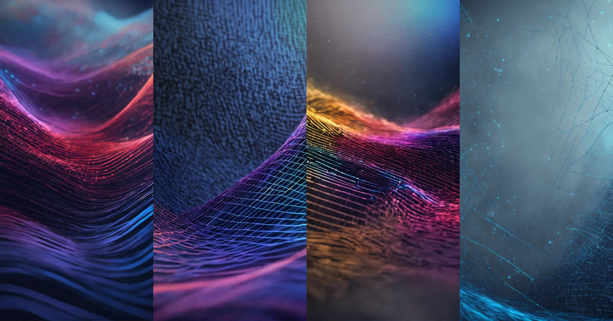 Lexica - Gray abstract wireframe technology background, vibrant ...
