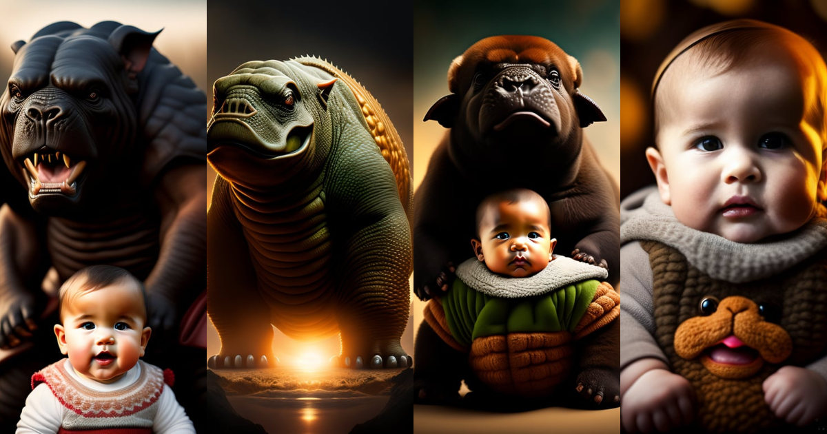 Lexica - Rancor baby portrait