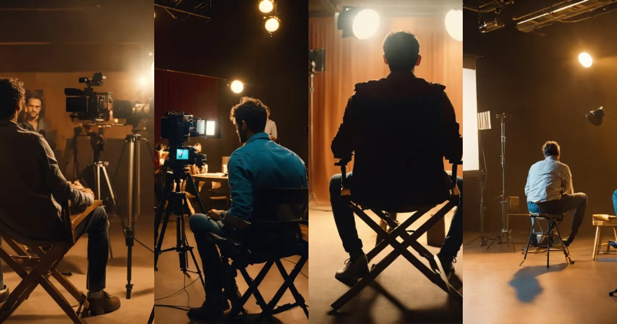 Lexica - The process of directing a film. A young film director in the ...