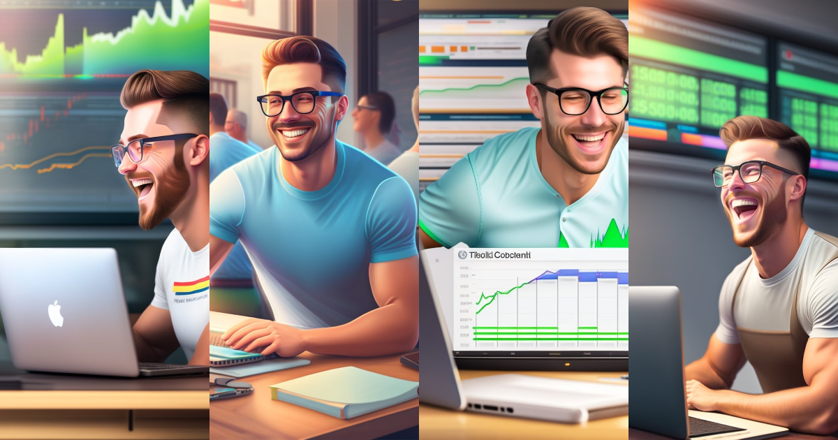 Lexica - Stock trader with glasses,wearing a white day trader t-shirt ...