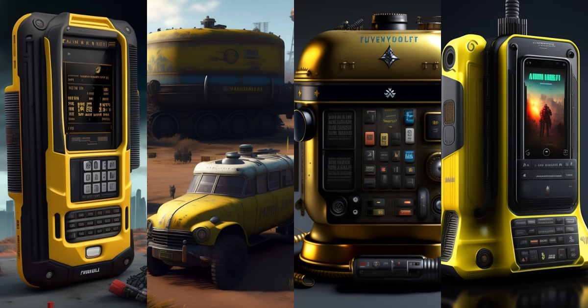 Lexica - An extremely complex Fallout 4 Mobile phone,Waste punk
