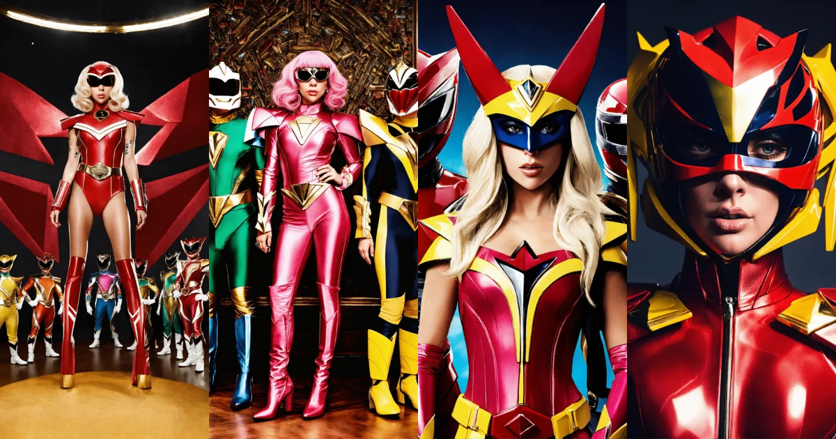 Lexica - Lady Gaga as Power Rangers