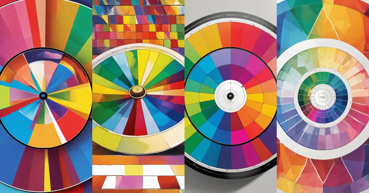 Lexica - One SIMPLE conventional color-wheel in 'white background' in ...