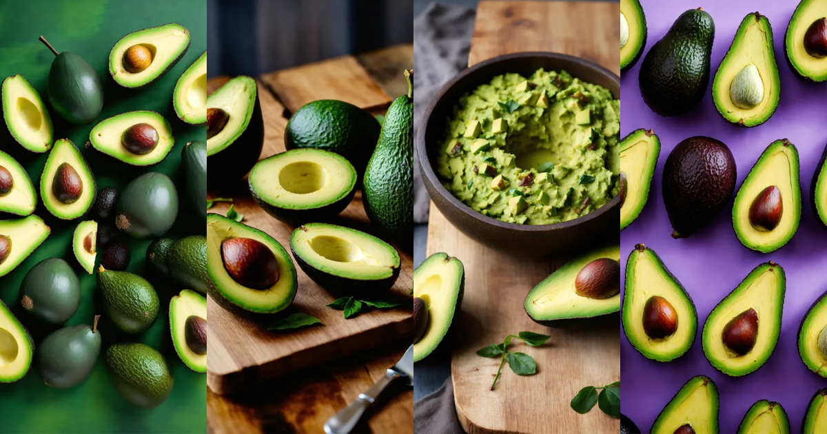 Lexica - The desired image should prominently feature multiple avocados ...