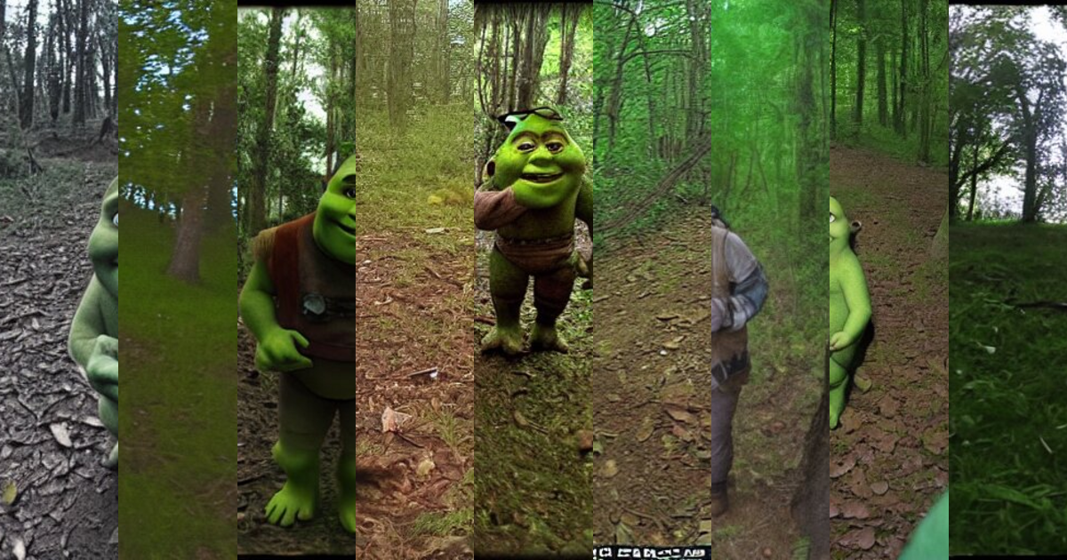 Shrek in swamp trailcam