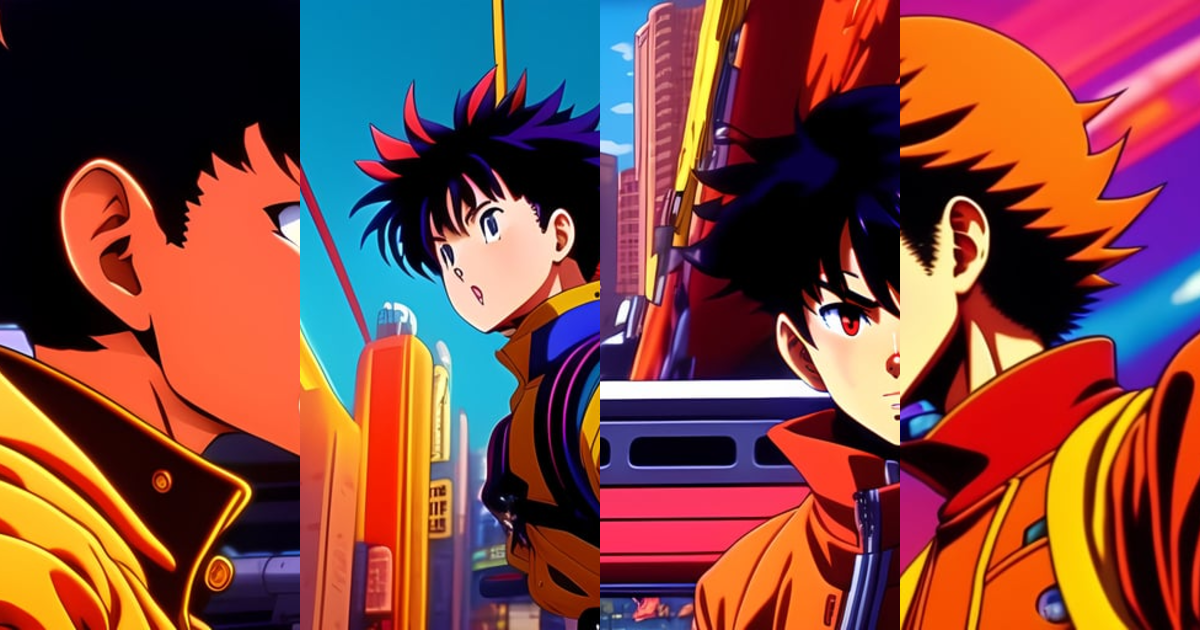 Lexica - Vintage anime screenshot from Gon and Killua of Hunter x Hunter,  90's anime aesthetic. A stunning maximalist screenshot of the two. They  are