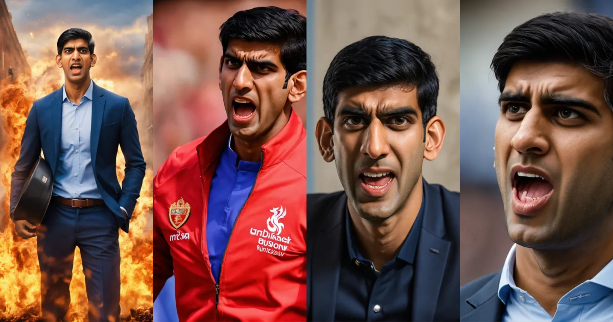 Lexica - Rishi Sunak, MAD, ANGRY, YELLING