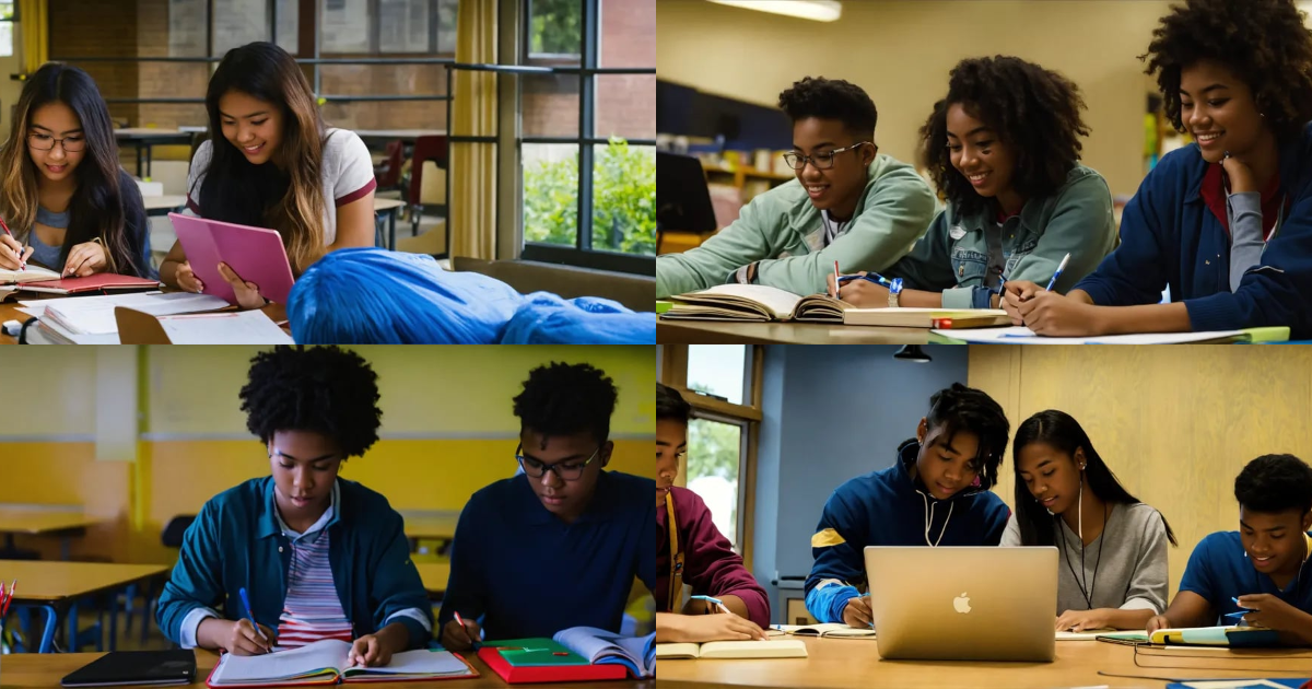 Lexica - College students doing a group assignment