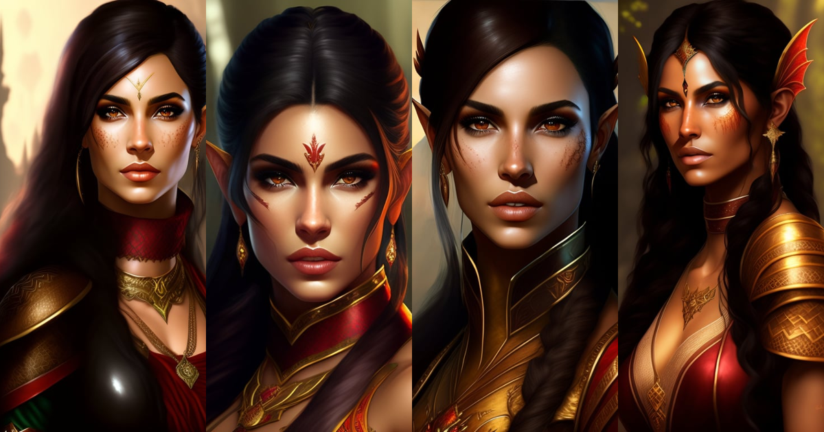 Lexica - Dragon age, female, latin woman , pretty , scars on the face ...
