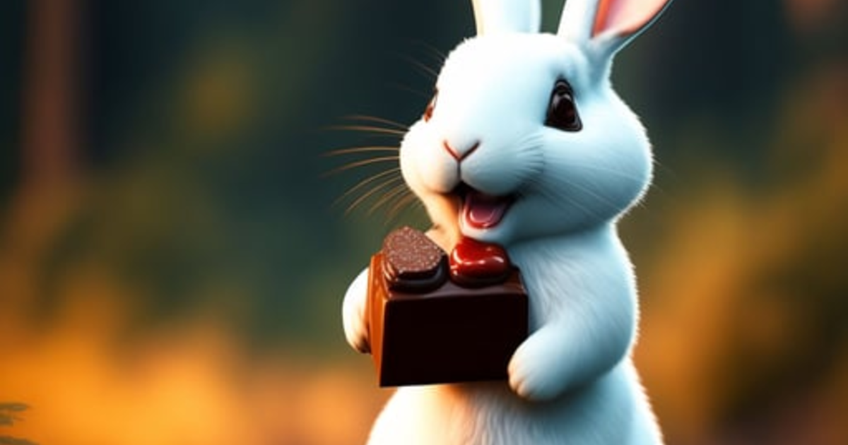 Lexica - 3d white rabbit, character, smiling, open mouth, big teeth ...