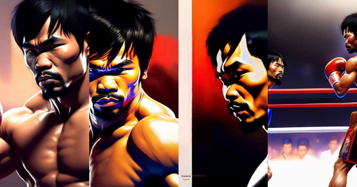 Lexica - Manny pacquiao boxing stance anime, surrealism, greg rutkowski ...