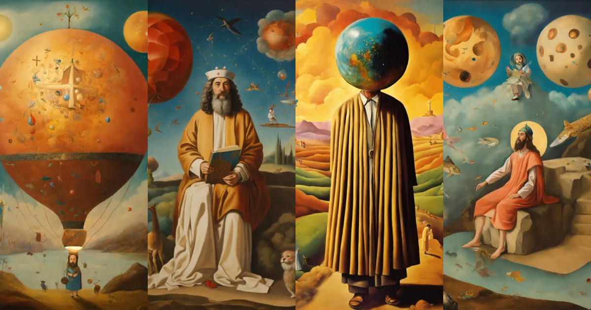 Lexica - IMAGES OF Surrealist Christian Jewish Creator God for children's