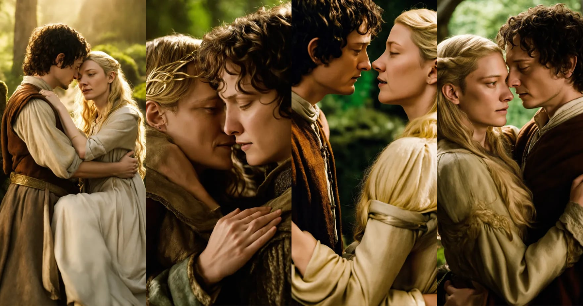 Lexica Elijah Wood As Frodo Is Hugging Kate Blanchett As Galadriel