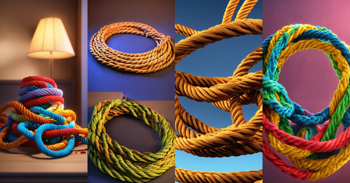 Lexica - Rope cartoon, 3D render, sorf color, lighting, fullcolor