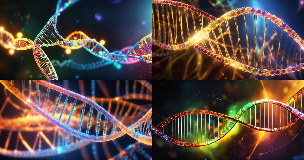 Lexica - Frequency healing, DNA strand fusing together after being ...