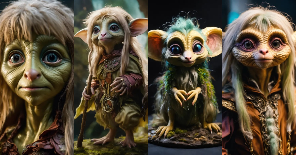 Lexica - A Gelfling extra furry animal like princess full body life ...