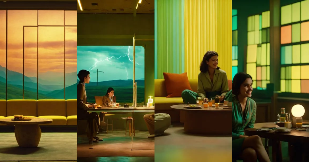 Lexica - Retro data visualization screens on walls, 3 humans ...