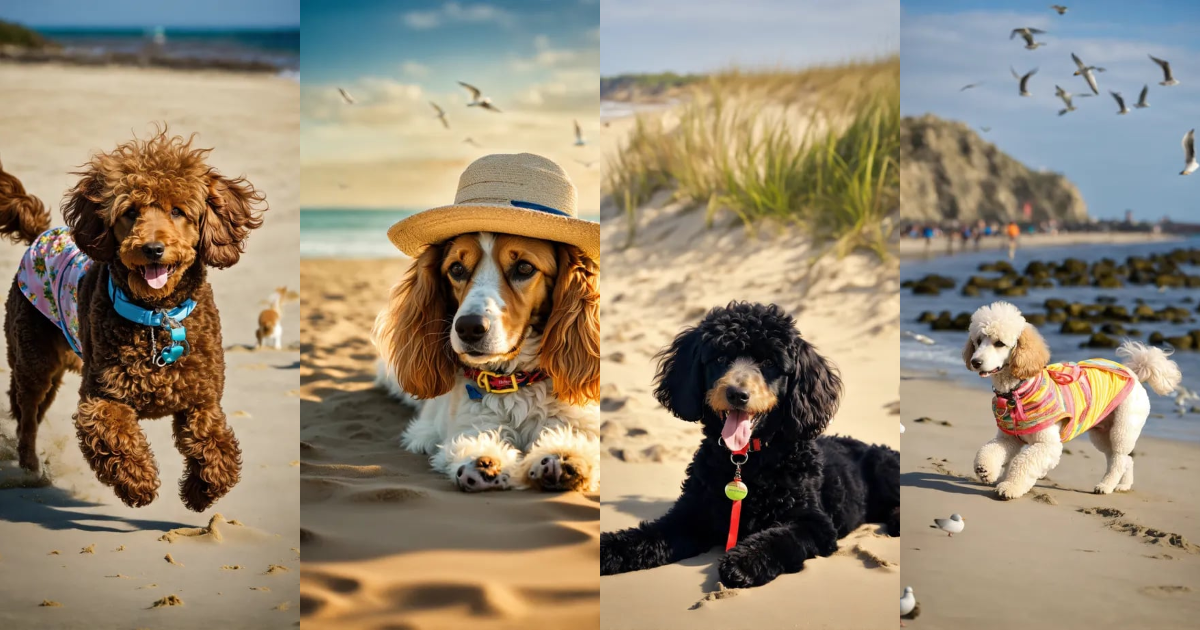 Lexica - 1. Bella's Great Beach Escape The salty breeze ruffled my fur ...