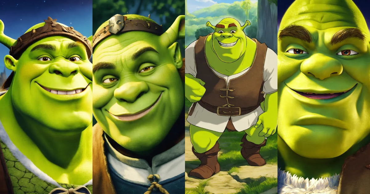 Lexica - Shrek in anime