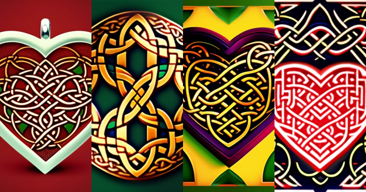 Lexica - Heart intertwined elfish, Celtic, symbol, symmetry, intricate ...