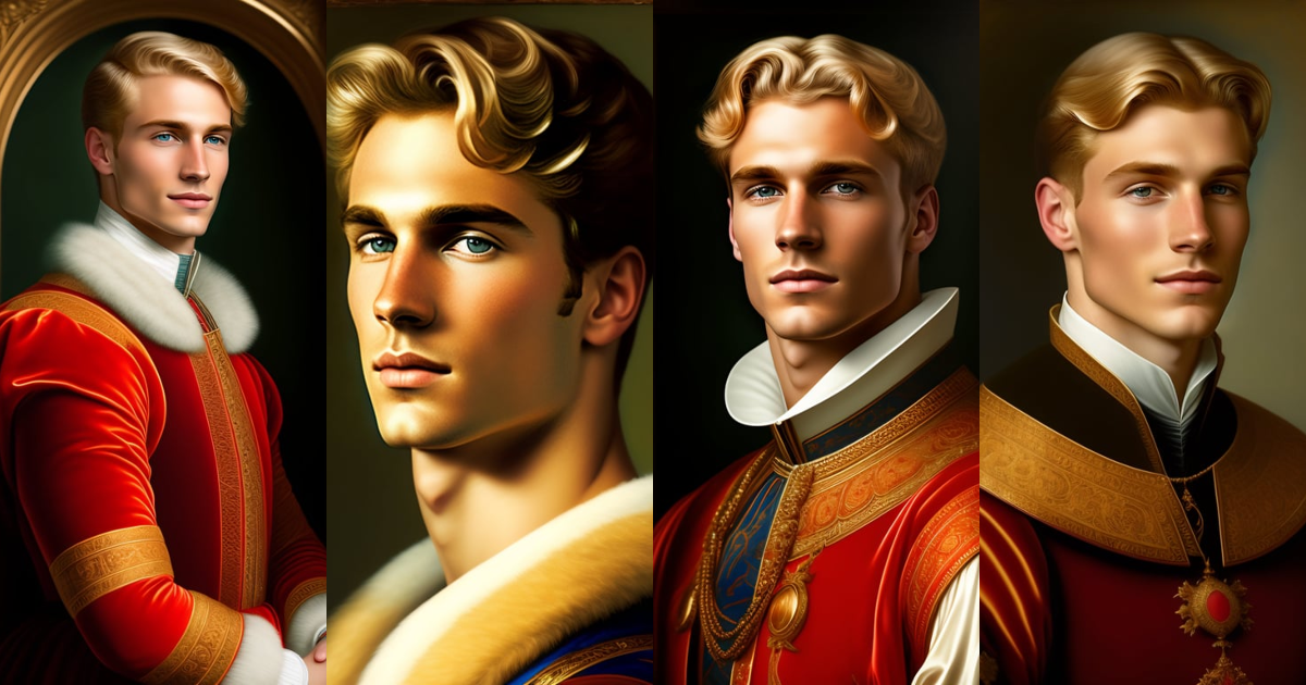 Lexica - Portrait of a handsome blonde young man from the renaissance