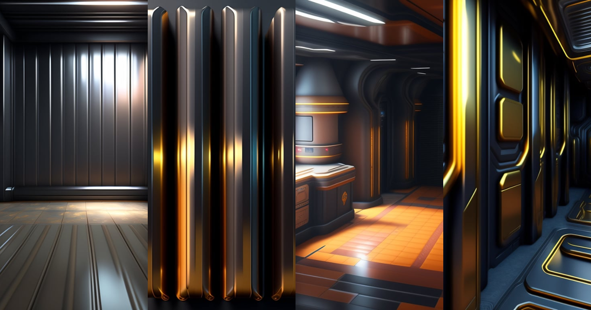 Lexica - Flat texture, game asset, scifi, diffuse texture, metal ...