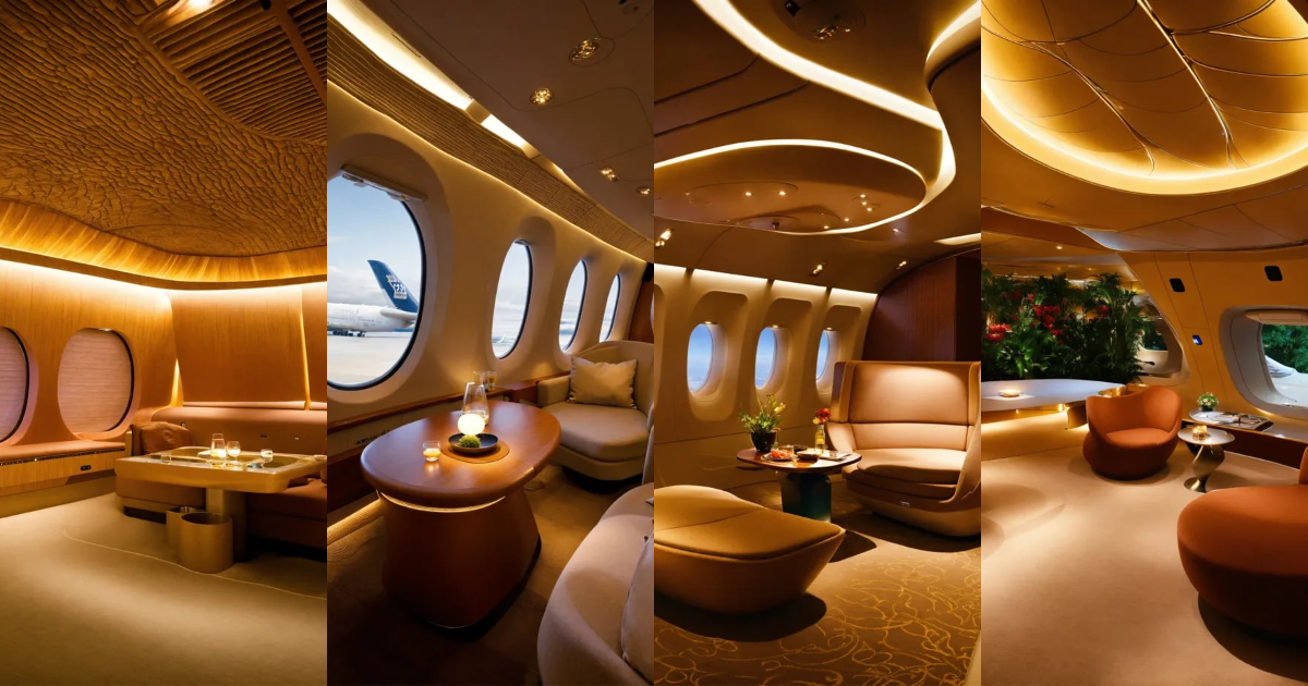 Lexica - Zen garden airplane lounge interior airbus a380 aircraft first ...