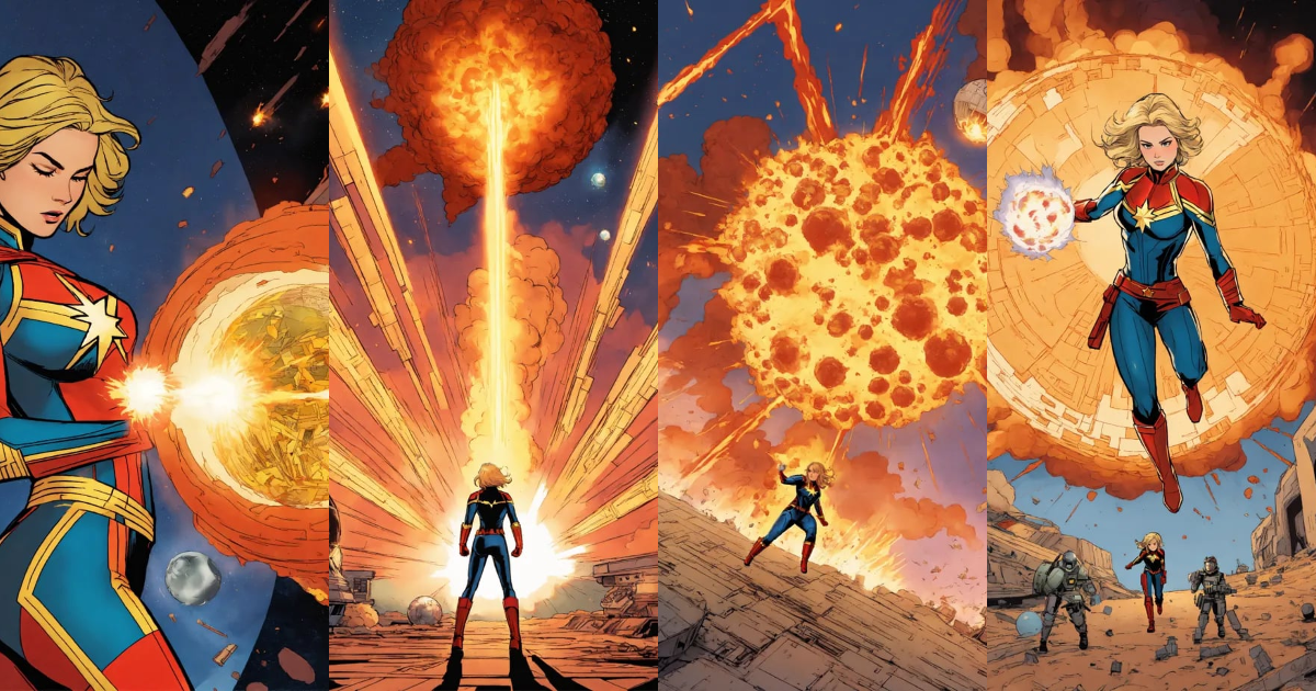 Lexica - Captain marvel blowing up the deathstar by flying throught the ...