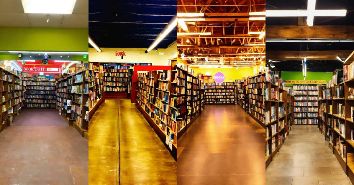 Lexica - A photo of a book outlet with a wide selection of books. The ...