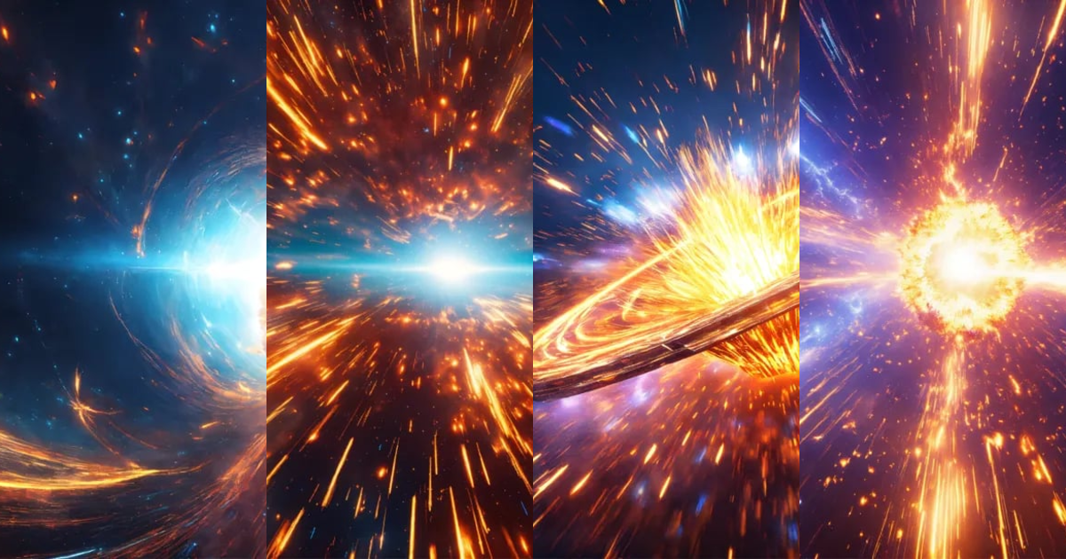 Lexica - Energy explosion in a hyper-space with motion effect