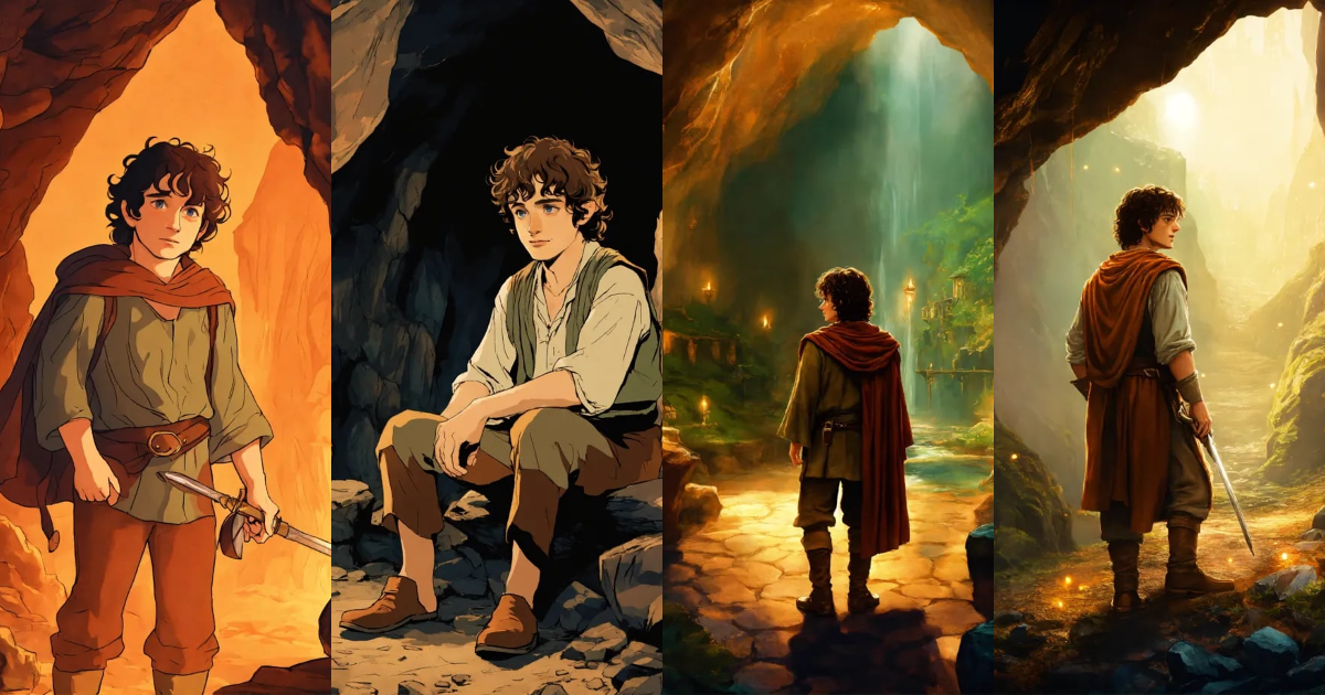 Lexica - Frodo baggins in a cave