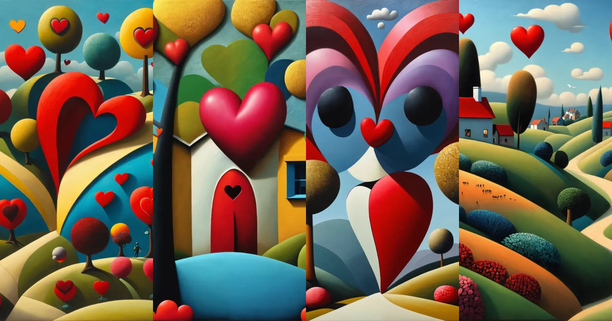 Lexica - Heart folk art by paul corfield