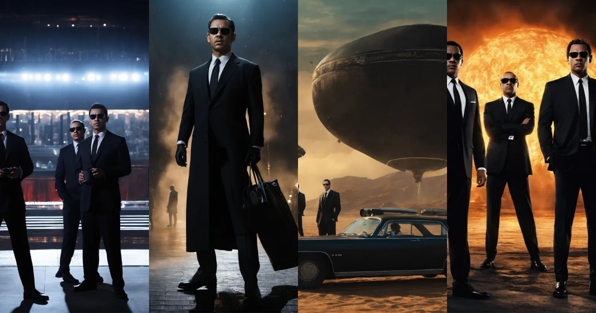 Lexica - A men in black atmosphere without the characters from the film
