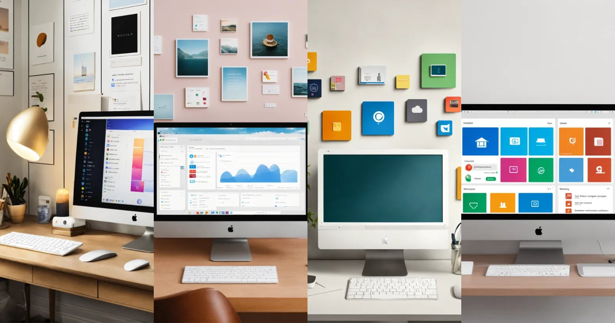 Lexica - A photo of a computer desktop with several icons on it. The ...