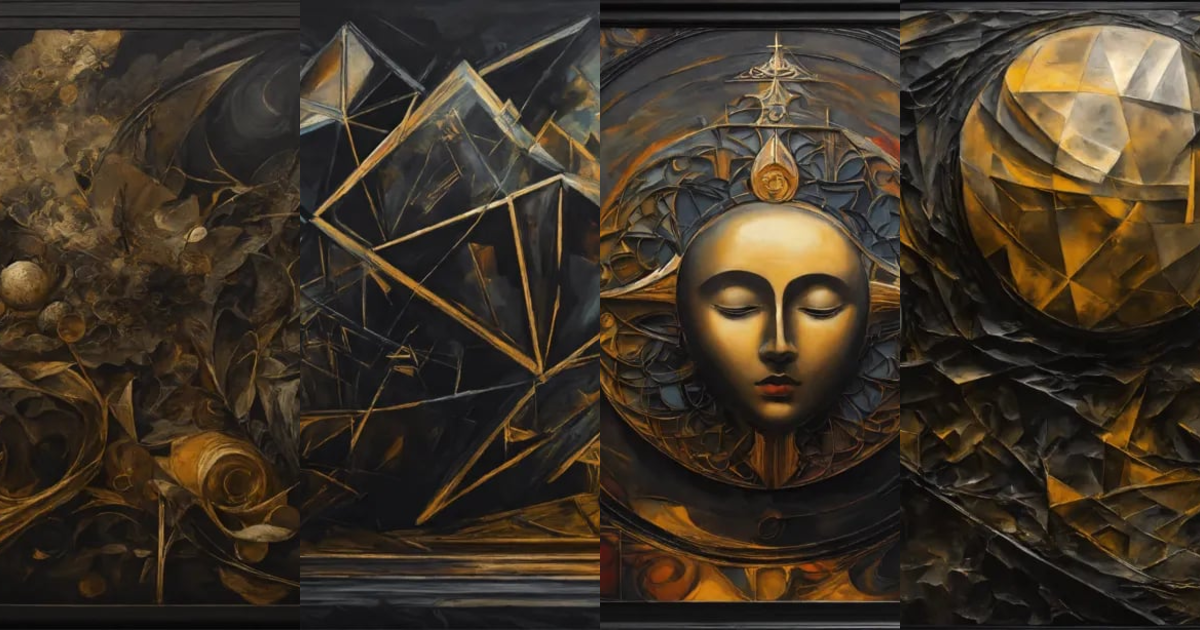 Lexica - Crazy geometric abstract expressionism, detailed painting1930s ...