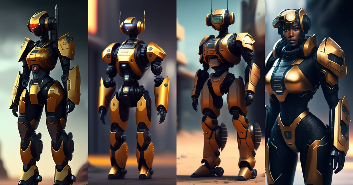Lexica - Humanoid and futuristic Robot as a Spec-Ops operator