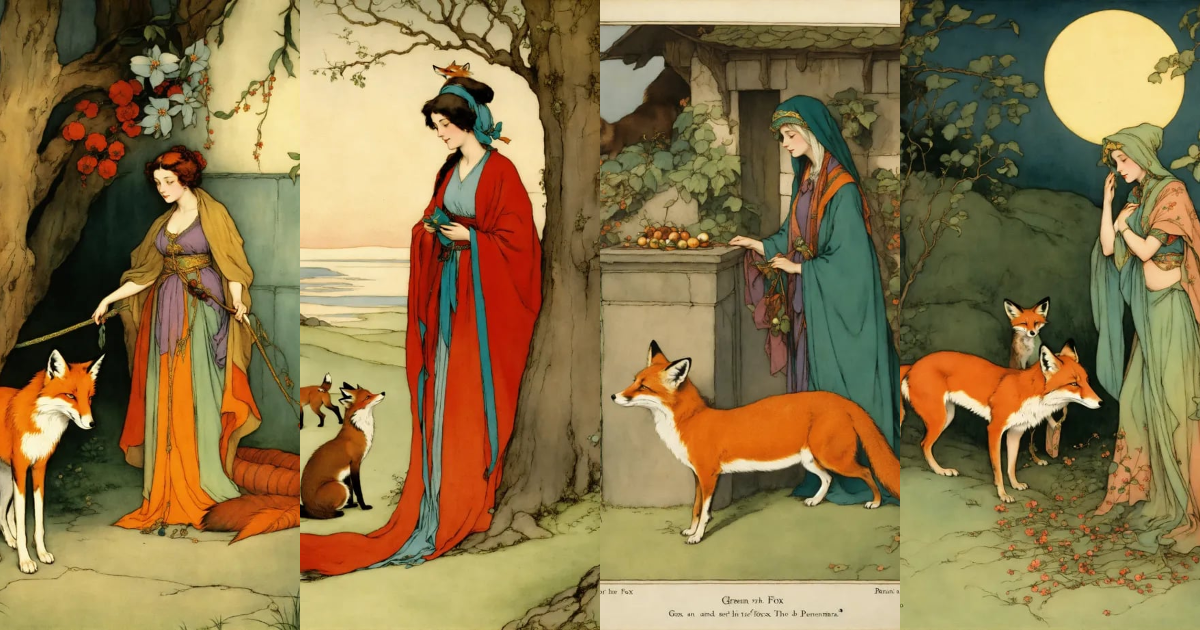 Lexica - Grannonia and the Fox, from The Serpent for The Pentamerone by ...
